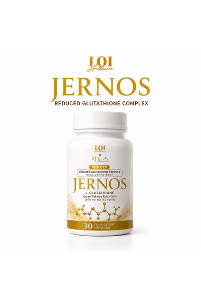 JERNOS LOI L-Glutathione 500 mg Reduced Glutathione Complex 30 Vegan Kapsül T...