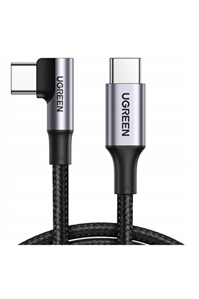 Ugreen Cablu USB-C la USB-C Unghiular 5A 100W PD pentru Telefon Laptop 2M