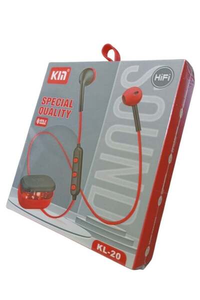KIN Hi-Fi Wireless Headphone KL- 20 Black-Red