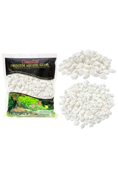 Classica Pietris alb pentru acvariu White Jade Stone 1 Kg