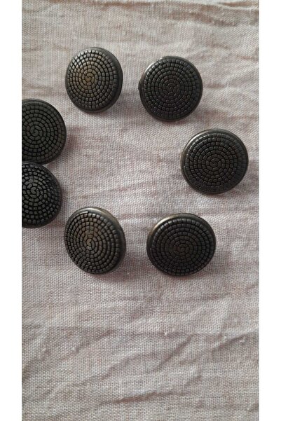 ILCARE Antique Sari Metal Button 14 mm 7 Pieces