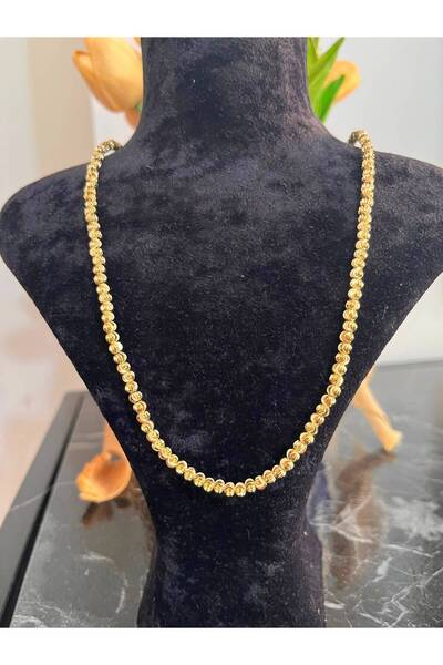 shop GOLD KALIN UZUN 14K RENGİNDE KUYUMCU MODEL KARARMAZ IŞILTILI PARLAK KADI...