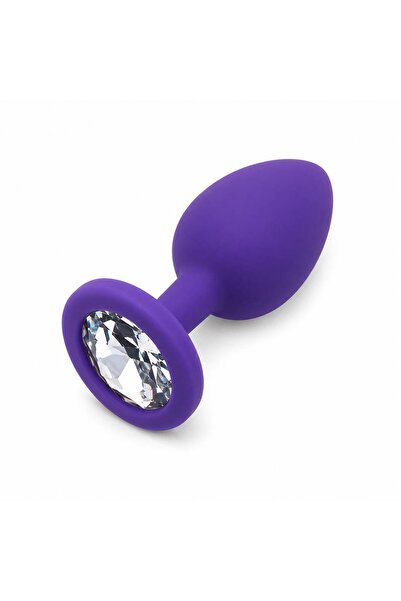 Sensvia Premium Tıbbi Silikon Metal Taşlı Anal Plug Küçük Boy 7 cm – Yumuşak ve Ergonomik Anal Tıkaç