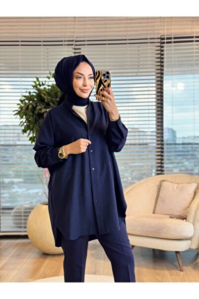Lamazi Veil 4008 Ada Gömlek Lacivert