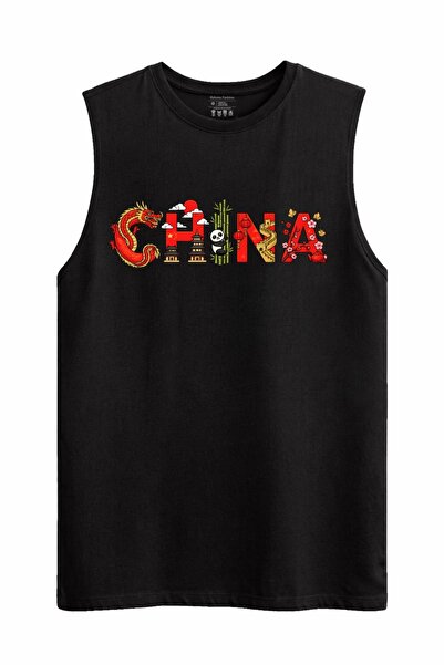 Rabona Fashion China Cultural Symbols Sleeveless Tank Top
