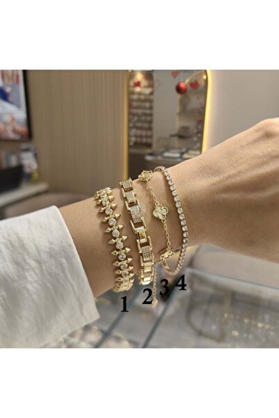 XUPING JEWELRY 14K ALTIN KAPLAMA BİLEKLİKLER-4