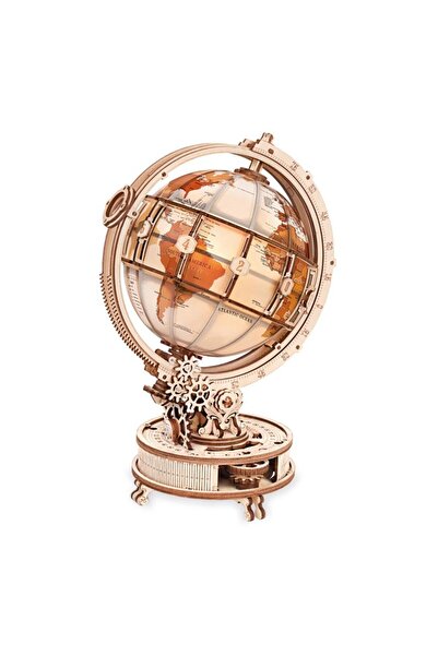 Rolife Puzzle 3D Glob Luminos, ROKR, Lemn, 180 Piese