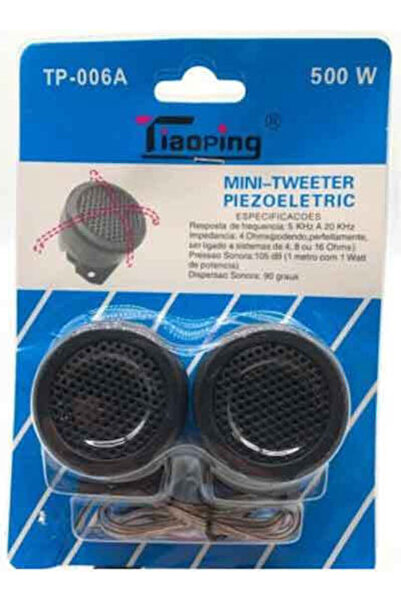 OEM Tiaoping Σετ Ηχείων Tweeter Αυτοκινήτου 500W Tp-006a – Μαύρο 2 τεμάχια Ηχ...