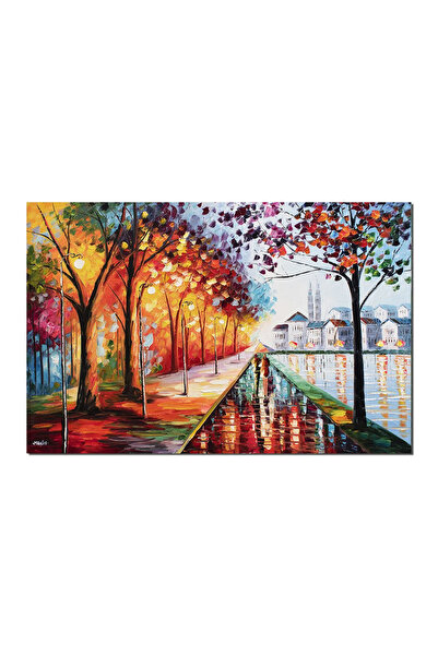 artnova ГОЛЯМА ръчно рисувана картина на влюбени, Заедно завинаги, 150x100см,...