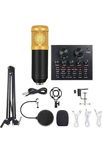 Andowl MIC8 Σετ Δυναμικό Μικρόφωνο με Αντικραδασμική Βάση για Φωνητικά
