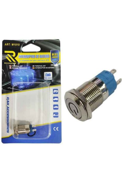 OEM Rchang Διακόπτης Μπαταρίας Αυτοκινήτου 12–24V Φωτιζόμενο Κουμπί W1019 Αντ...