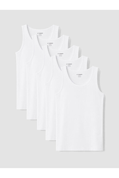 LC Waikiki Zero Roba Collar Boys' Undershirt 5-Pack for Style Enthusiasts fro...