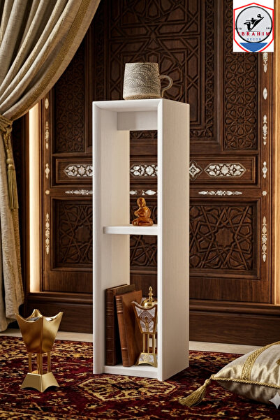 ibrahim suleiman al saqami Modern Waterfall Corner Side Table | Brown Plywood...