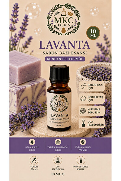 Lavanta Sabun Bazı Esansı 10 ML – Konsantre Formül – Sabun Bazı, Kokulu Taş, Oda Parfümü ve Kurutma Topu İçin