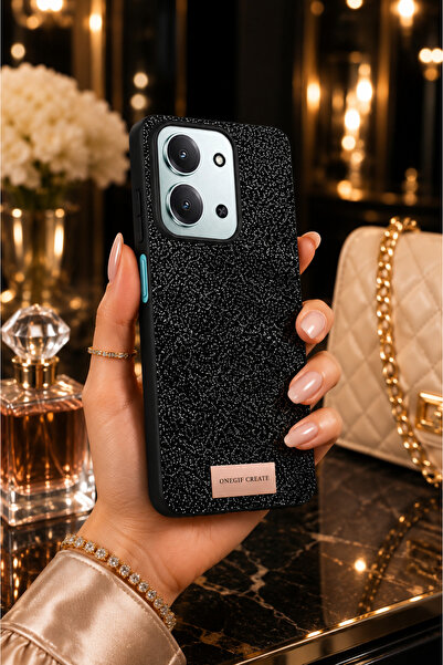 Hatreds Redmi 15C Simli Parıltılı Kılıf Kamera Korumalı Darbeye Dayanıklı Şık...