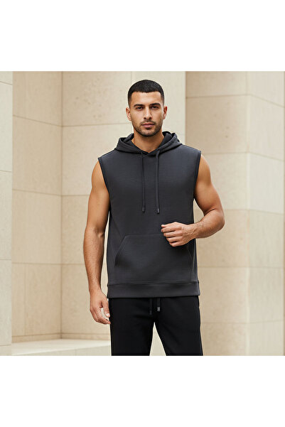 Love Pangolin Men Sleeveless Hoodie
