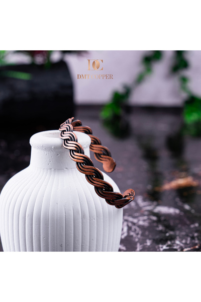 DMT COPPER HOME %100 BAKIR El Yapımı Şık Tasarım Kalın Dövülmüş Saf Bakır Bil...