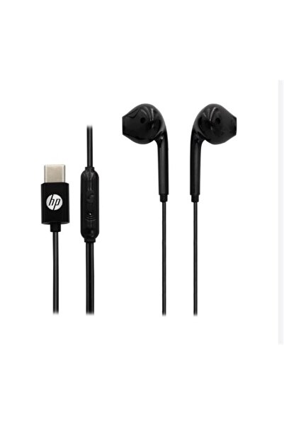 Universal سماعات أذن سلكية من نوع C من HP DHH-3113C-BK مع زر للتحكم في مستوى ...