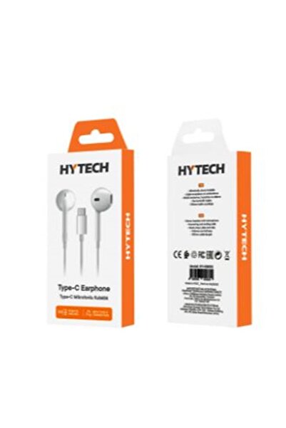 Universal Hytech HY-XBK53 TypeC هاتف متوافق مع سماعة رأس بيضاء داخل الأذن مع ...