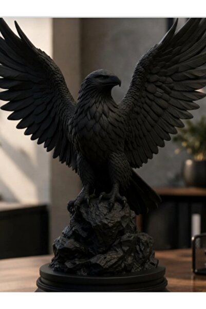 LİYA3D 3D Baskı Kartal Heykeli 15x16 cm PLA Dekoratif Biblo – Modern Masa ve ...
