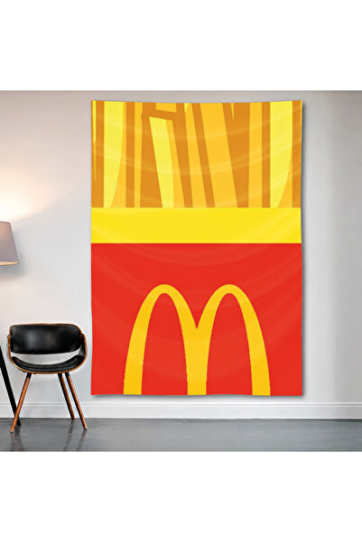 Geek Cultcha Mcdonald's Minimal Wall Covering Wall Tapestry First Quality Sat...