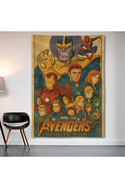 Geek Cultcha Avengers: Infinity War Wall Cloth Wall Tapestry First Quality Sa...