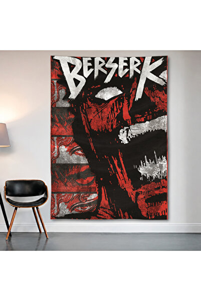 Geek Cultcha Berserk Wall Covering Wall Tapestry First Quality Satin Fabric P...