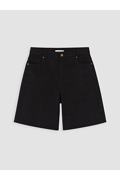 LC Waikiki Nevavm Plus Size Women's Jean Shorts with Difference