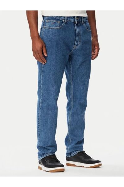 Tommy Hilfiger RYAN KOYU MAVİ ERKEK SLIM JEAN PANTOLON