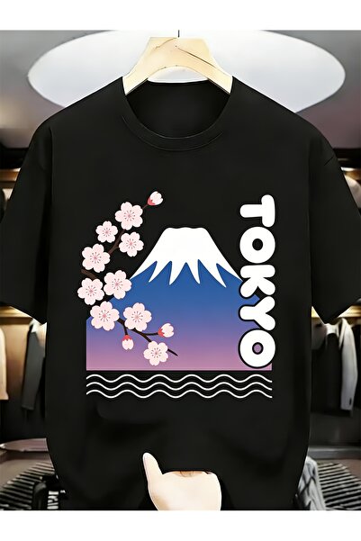 212ZTD Tokyo Mount Fuji & Cherry Blossom Spring Summer Men Funny Unique Round...