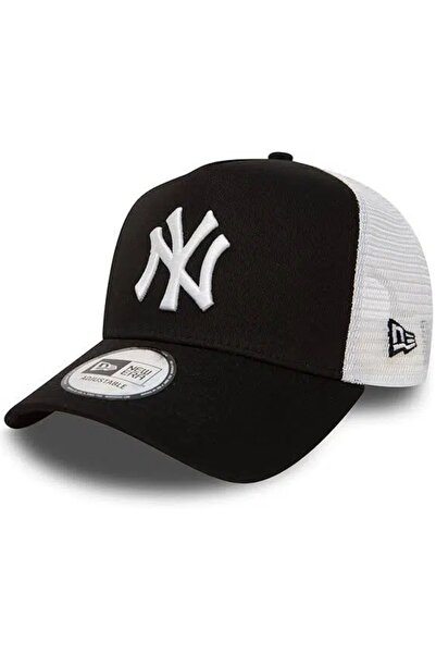 Generic Black & White Mesh Baseball Cap, Adjustable Curved Brim Trucker Hat F...