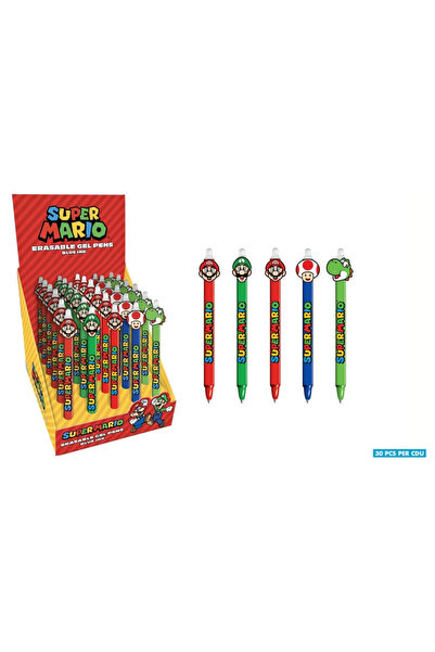 Pyramid International Set 30 pixuri gel stergabile Super Mario multicolor 31cm