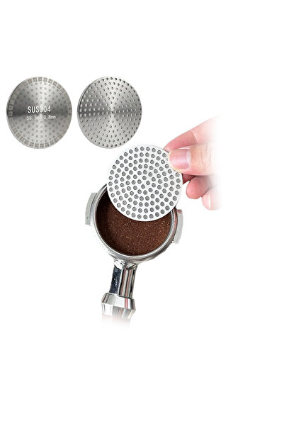 YBOSHOP 304 stainless steel puck screen for espresso, 58 mm, double layer, 0....