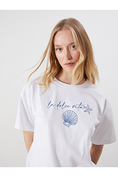 LC Waikiki Γυναικείο T-shirt με λαιμόκοψη Crew