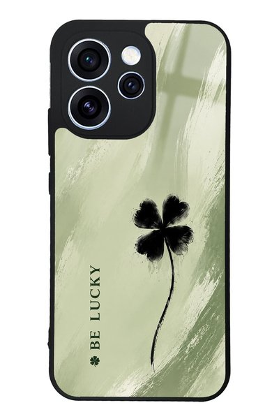 Spoyi Oppo Reno 15 Pro Sage Lucky Clover Tasarımlı Glossy Telefon Kılıfı