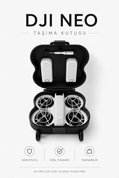 Tofu DJI Neo Taşıma Çantası + 2 Batarya ve Tornavida Bölmeli