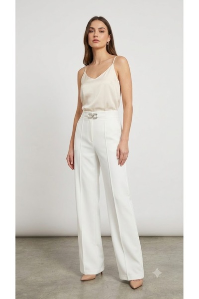 Moda İlgi Modai̇lgi̇ Chain Belt Buckle Trousers 4545
