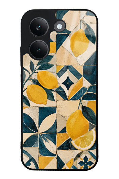 Spoyi Xiaomi Poco X8 Pro Mediterranean Lemon Mosaic Tasarımlı Glossy Telefon ...