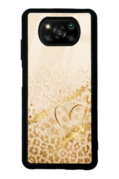 Spoyi حافظة هاتف Xiaomi Poco X3 ذات تصميم لامع مع لمسة ذهبية