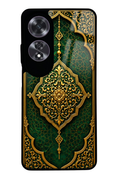 Spoyi حافظة هاتف لامعة بتصميم أوبو A60 إميرالد أوتومان ماجيستي