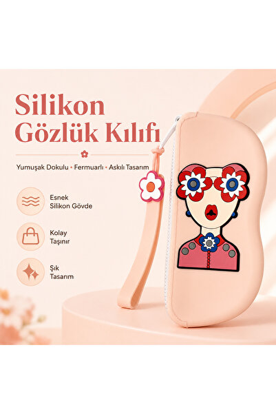 YuumiCo Silikon Gözlük Kılıfı - Çizilmelere Karşı Koruyucu Kolay Taşınabilir ...