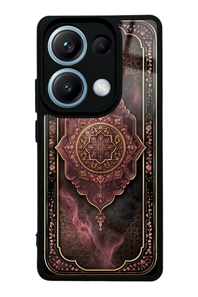 Spoyi Xiaomi Redmi Note 14S Glossy Phone Case with Rosewood Ottoman Medallion...