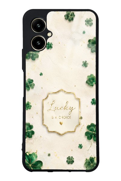 Spoyi Omix X5 Ivory Glossy Phone Case with Lucky Clover Design