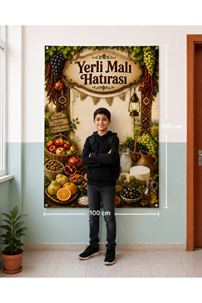 lagun reklam Yerli Malı Haftası Fotoğraf Brandası 100x150 cm | Yerli Malı Hat...