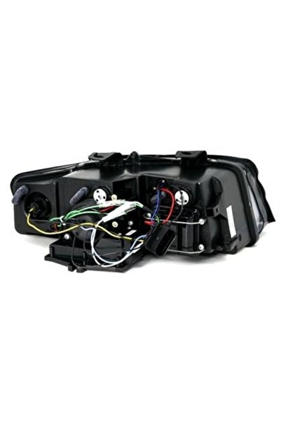 OEM Μπροστινά φώτα Audi A4 (2001-2004) LED - μαύρα, με λάμπες (H1) - σετ 2 τε...