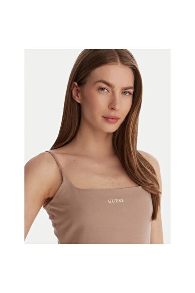 Guess Γυναικεία Μπλούζα V6GP18K3470 Μπεζ