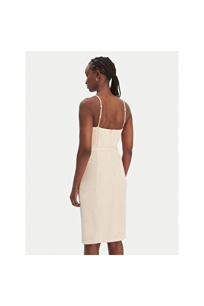 Guess Rochie de cocktail pentru femei W6RK0GKC9O0 Bej