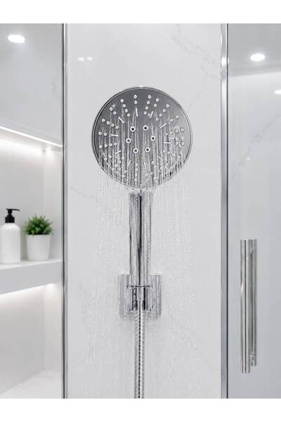 ERÇELİK TİCARET 3 Fonksiyonlu Su Tasarruflu Duş Başlığı Yüksek Basınçlı Banyo...