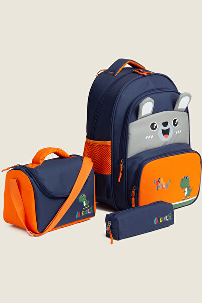 MİECZ BAGS Sevimli Karakter Tavşan Figürlü Kız Erkek Çocuk İlkokul&Ortaokul B...