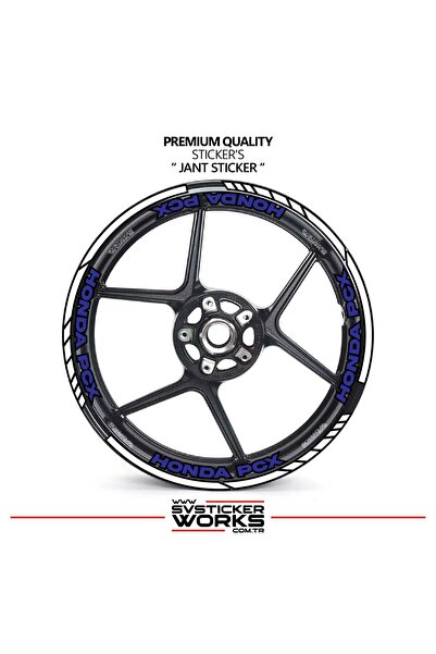 ARONA Honda pcx wheel rim strip and inner rim 16 letter sticker decal model p...
